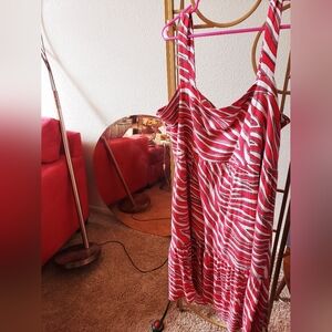 Michael Kors midi zebra stripe dress - 2X